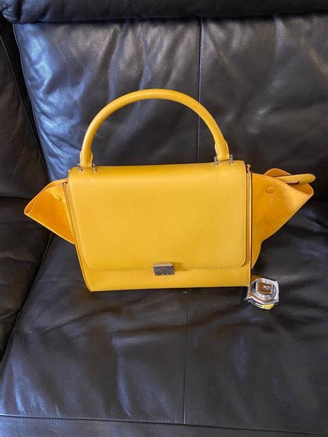 celine handbag yellow|authentic Celine handbags.